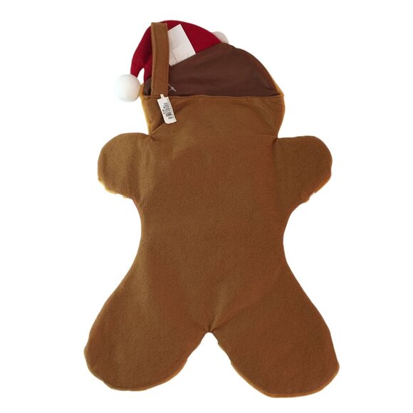 Macys Holiday Lane Gingerbread Man Christmas Stockings Sparkle Sequins NWT - Picture 6 of 8